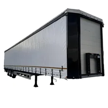 2024 China New Condition Steel Aluminium 3 Axles Side Curtain Semi Trailer Curtain Side Semi Trailer Transport for Bulk Cargo