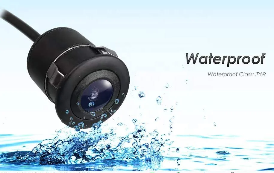 XinYoo Round Universal Rear View Camera for in Dash Car Radio Player Car GPS Player Car Audio MP5 Player