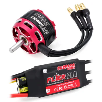 1200kv Brushless Dc Motor W / 20a Programmable Esc Combo Set For ...