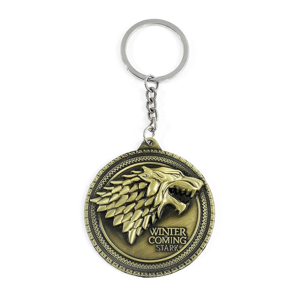 Lilangda 2023 Wolf-head Magic Dragon Alien Alien Personality Alloy Pendant  Sublimation Games of Thrones Dragon Key Chain