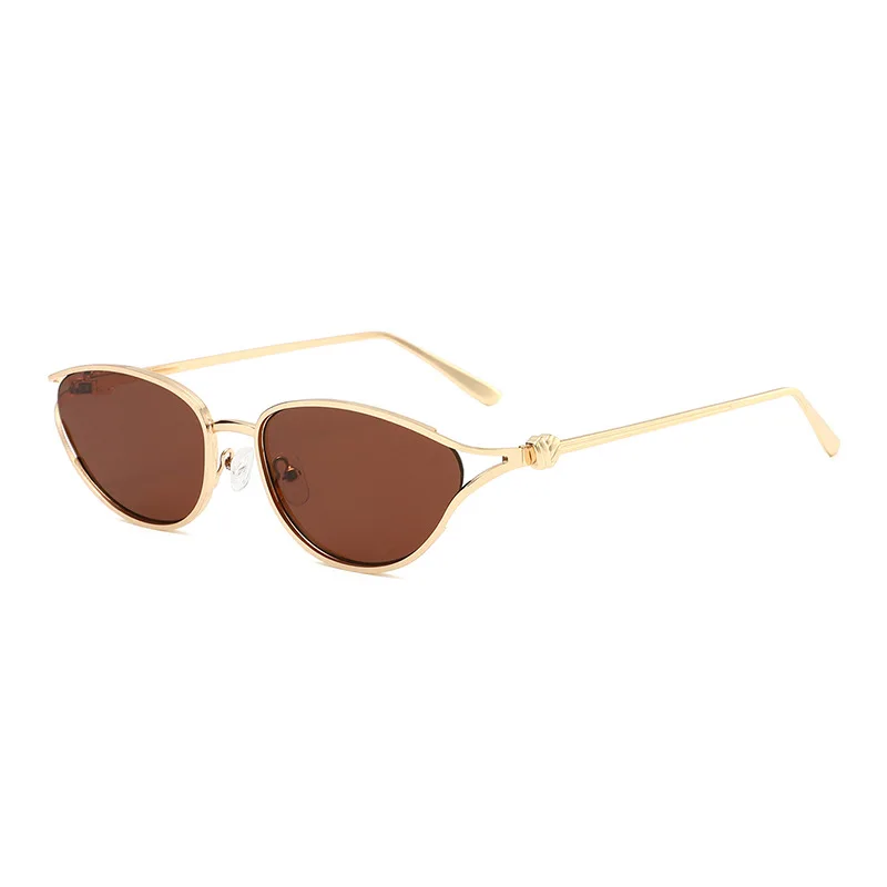 2026 New Cat Eye Luxury Women's Metal Sunglasses Wholesale Eyewear_voghion.com