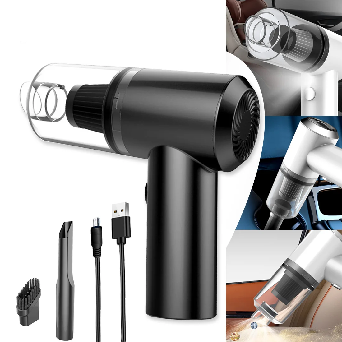 Rechargeable Super Suction Portable Handheld Car Vacuum Cleaner Wholesale Car Vacuum Cleaner Mini 6000pa