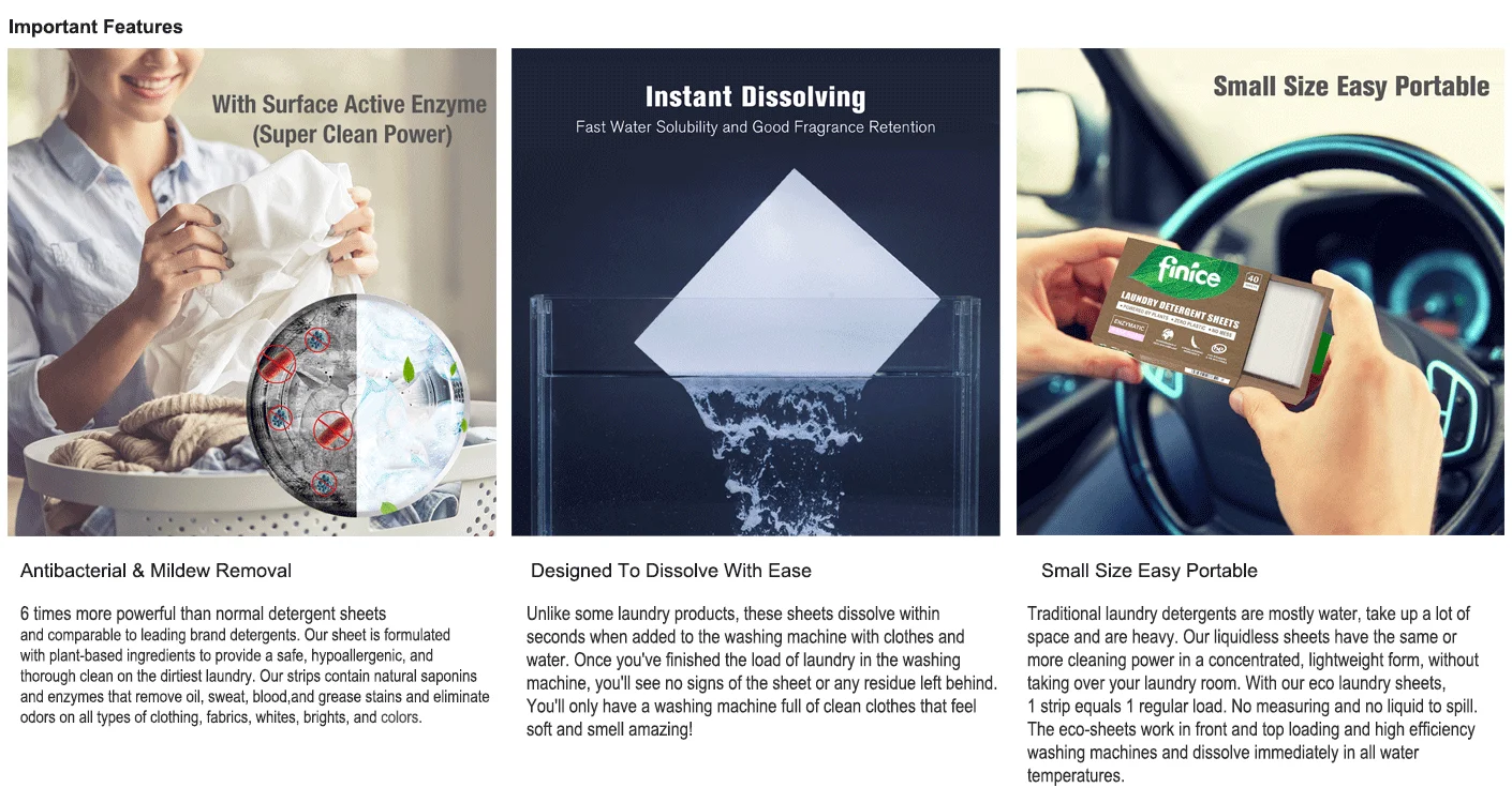 Finice Baby Laundry Detergent Sheets Buy Baby Laundry Detergent