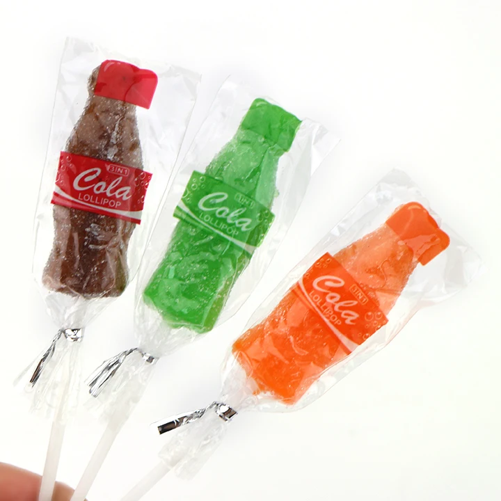 Cola gummy lollipop