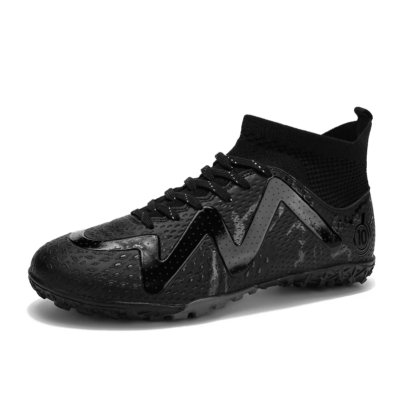 Factory Price Soccer Field Boot Waterproof Breathable Football Shoes  High Ankle Men's C aperçu 11