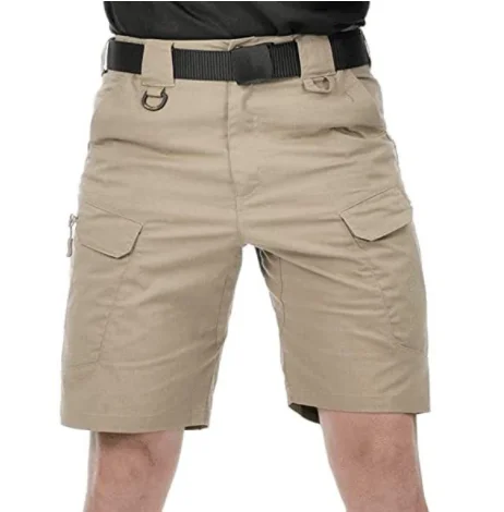 Wholesale Summer Outdoor Tactical Shorts Solid Color Training Quarter Pants Men's Cargo Shorts146_voghion.com