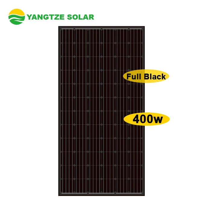 Yangtze 400wp pv solar panel monocrystalline with all black frame and backsheet