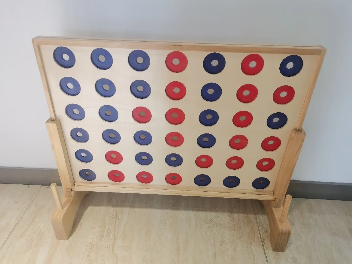 Premium Rubberwood Wooden Skittles Throwing Game Outdoor Backyard Lawn