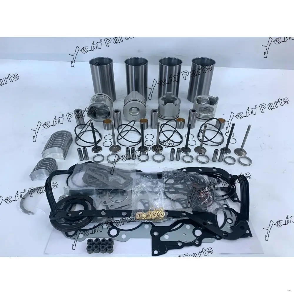 Overhaul Kit With Cylinder Gaskets Piston Rings Liner Bearing Valves Fit for Isuzu 4JH1 Agricultural Spare Parts