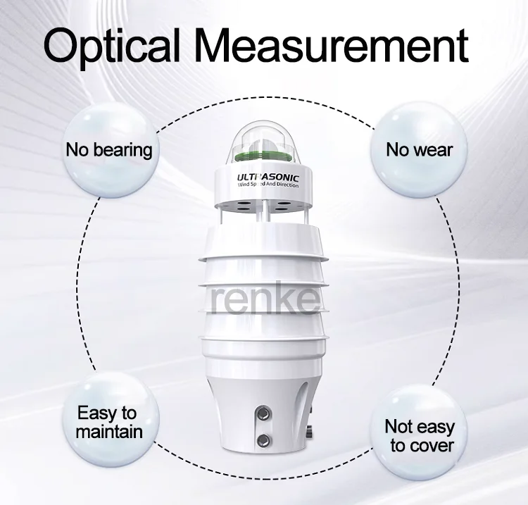 New Design 7-in-1 High Precision Intelligent Remote Digital Ultrasonic Weather Station