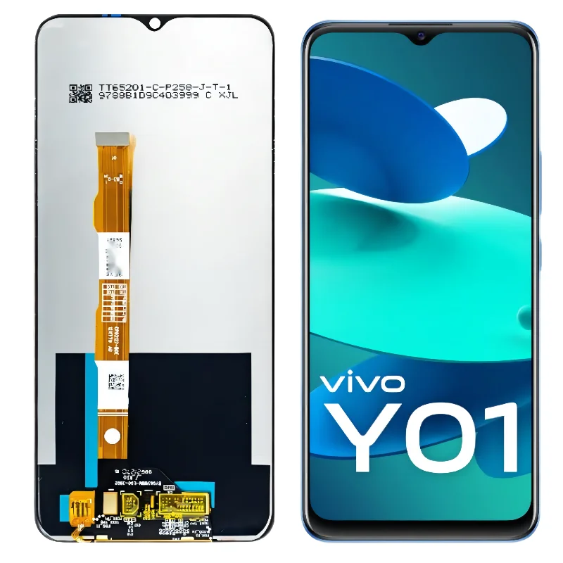 Écran + Tactile De Remplacement Pour Vivo Y01 - Couleur Noir, Occasion Fonctionnel
