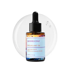 Private Label 100% Plant-Derived Squalane Oil Vegan Anti-Wrinkle Whitening and Pore Shrinking for Face Skin Barrier Repair