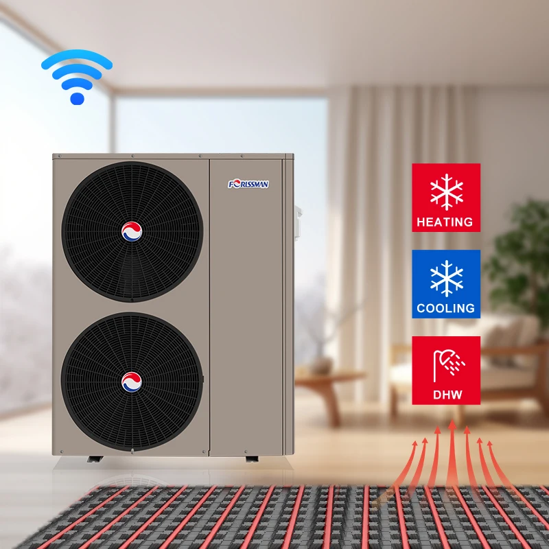 Smart Inverter Air Source Heat Pump New Energy System for Heating Cooling  Stainless Steel Housing R290 Solar for Hot Water