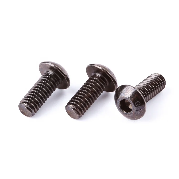 Class 12.9 high strength DIN7380 ISO7380 hexagon socket screws round head pan head screws half round cup screws