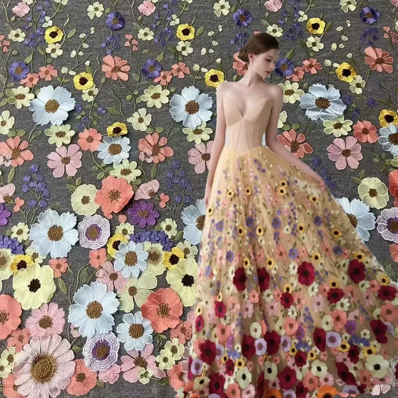 Wholesale Design Bridal Embroidery Tulle Wedding Dress Net