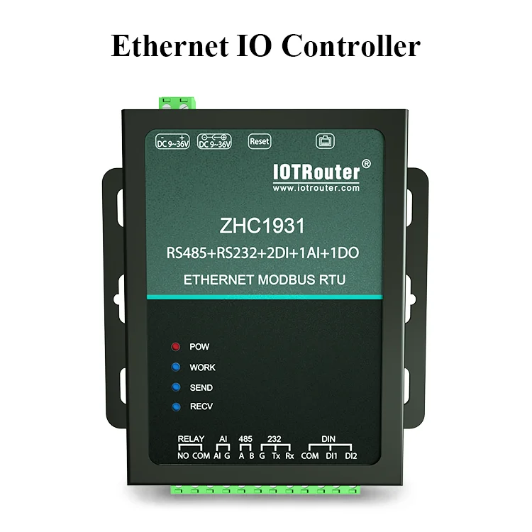 RS485 to Ethernet Converter for Industrial Automation MQTT Modbus TCP RTU with Free Network Cable 1rs485 1rs232 2DI 1AI to RJ45
