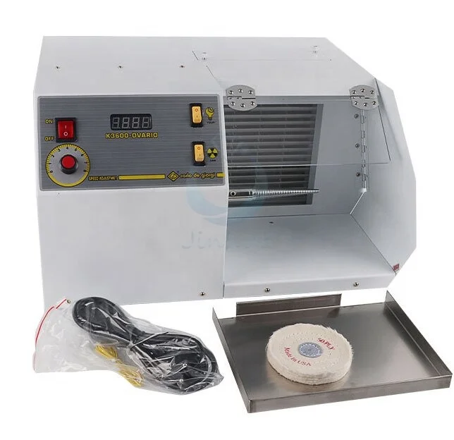 TEBAKDesktop Adjustable Speed Belt Lamp Dust-free Polishing Machine Unilateral Jade Gold Jewelry Polishing Machine Polisher Tool