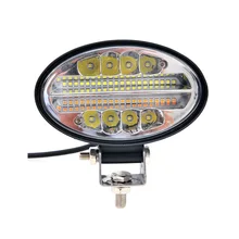5.5 Inch oval Led Work Light Bar Offroad Motorcycle Car Light White Blue Red Color