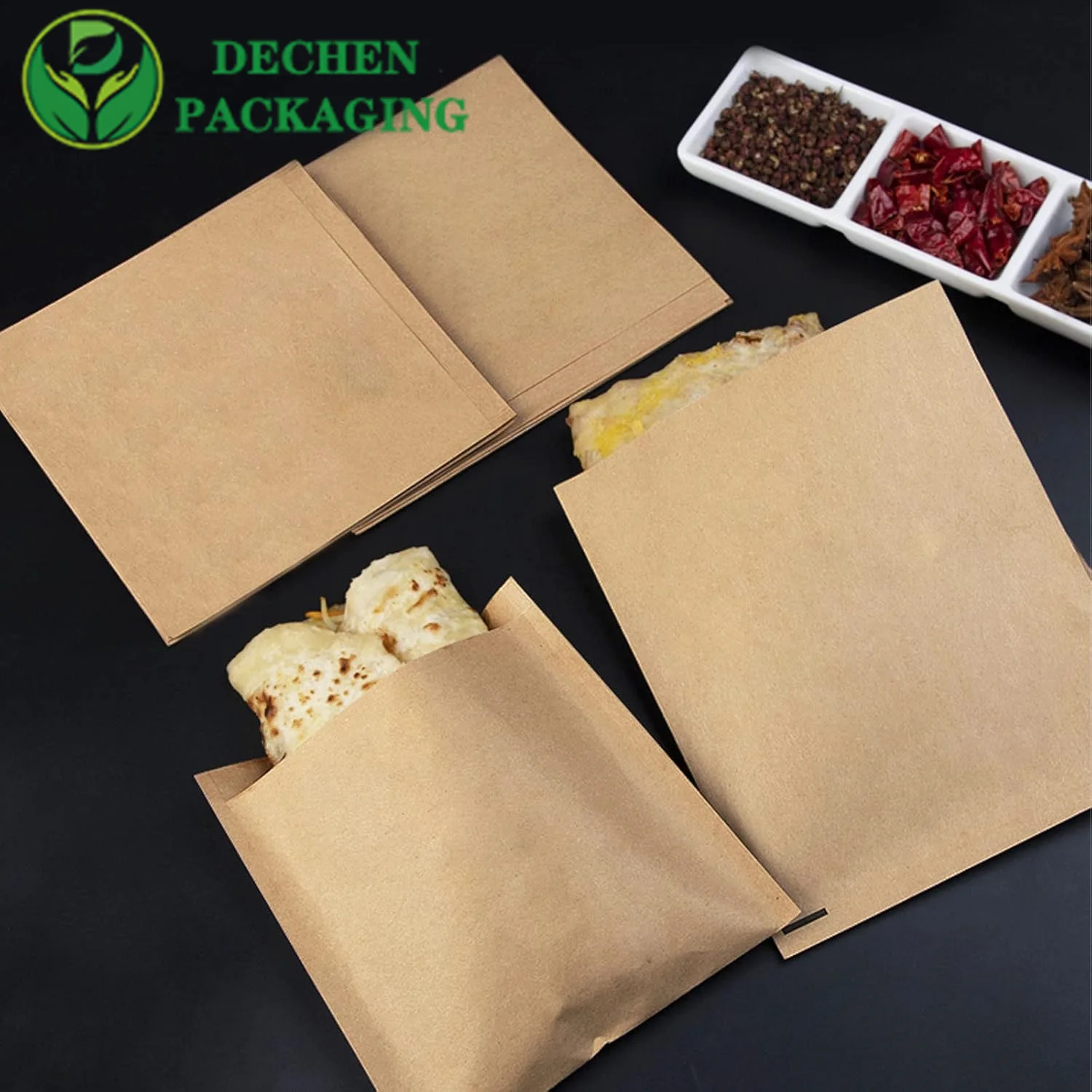 Mini sac en verre sac en papier personnalisé sac alimentaire sac en papier frites