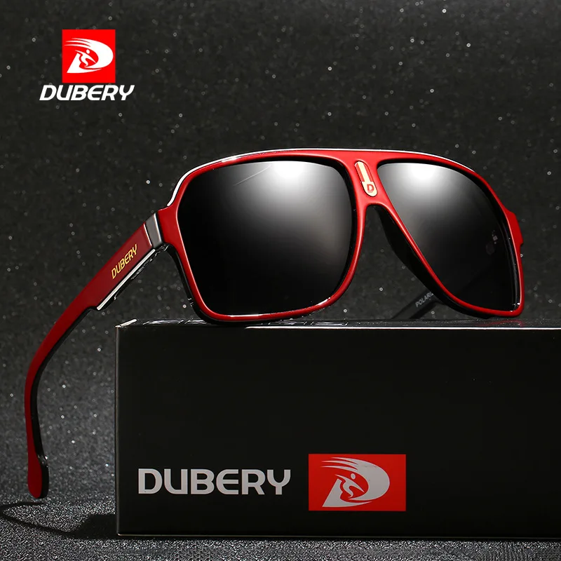 STORY D103 DUBERY Polarized Sunglasses UV400 Pilot Square Shades Sunglasses With Polarized Lens Gafas De Sol