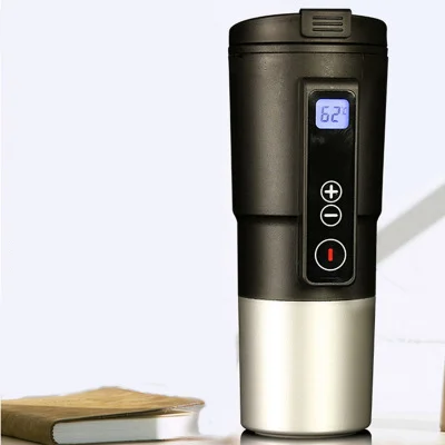 Smart Temperature Control Heated Bottle Stainless Steel Car Coffee Tumbler Travel Mug