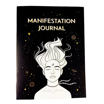 Custom Logo Motivational Mindfulness Manifestation Notebooks Planners Journals Not Dated With Affirmations Cards
