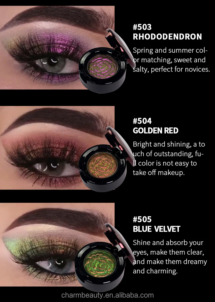 Hot Selling Custom Duochrome Eyeshadow Cosmetic Glitter Eye Shadow