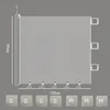 150*95cm regular white-pet retractable door rail