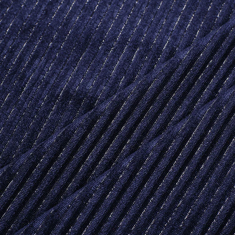 Eco Friendly New Style 4x2 Rib Stripe Comfortable Velvet Velour Double Sided Corduroy Velvet  Rib Velour  Velvet Fabric for Sofa