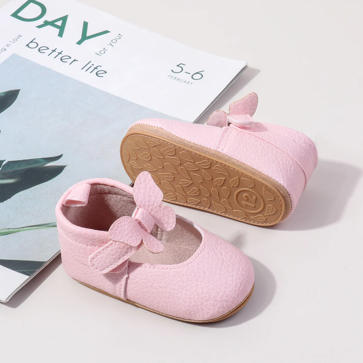 2025 Spring Autumn Summer Infant Newborn Girl Shoes Breathable Cotton Soft TPR Soles Bowknot Princess Baby Shoes factory
