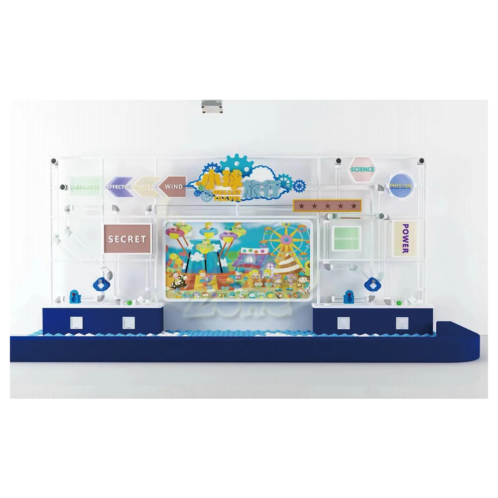 Customized Interactive Ball Wall Game Kids Entertainment Wall Sensory Play Wall with tube for Indoor Playground