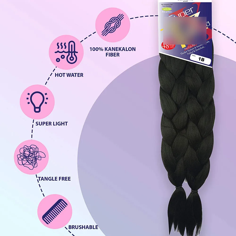 Wholesale 100kanekalons 24 Inch Unfold 48inch 170g Ombre Super Tz