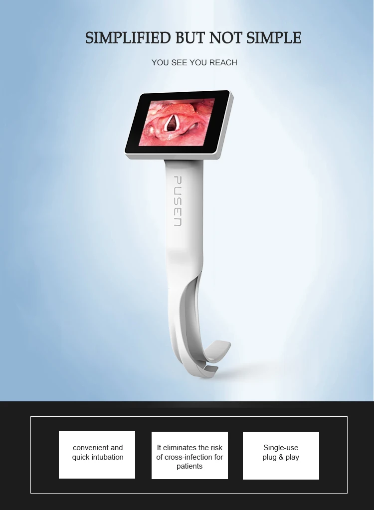 Pusen Surgical Instruments Disposable Video Laryngoscope Blade