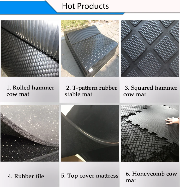 Cheap Antislip Interlocking Horse Stall Rubber Mat Stable Rubber Cow