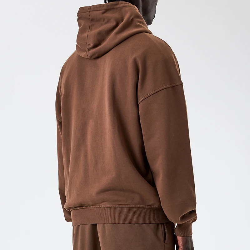 fear of god essentials brown moletom com capuz