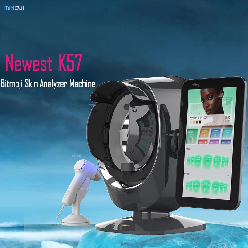 Black K57 Skin Analysis Machine Facial Skin Analyzer Bitmoji Ai