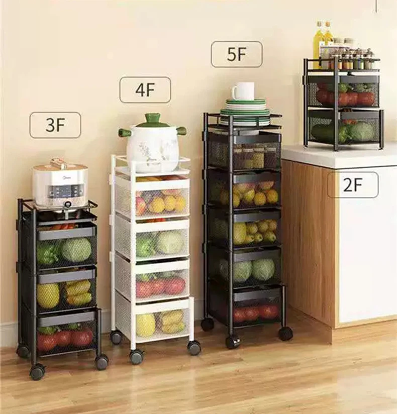 Hotsale Rotating Square Storage Racks, Organizer Shelf for Kitchen ...