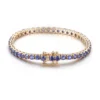 18k gold gemstones bracelet
