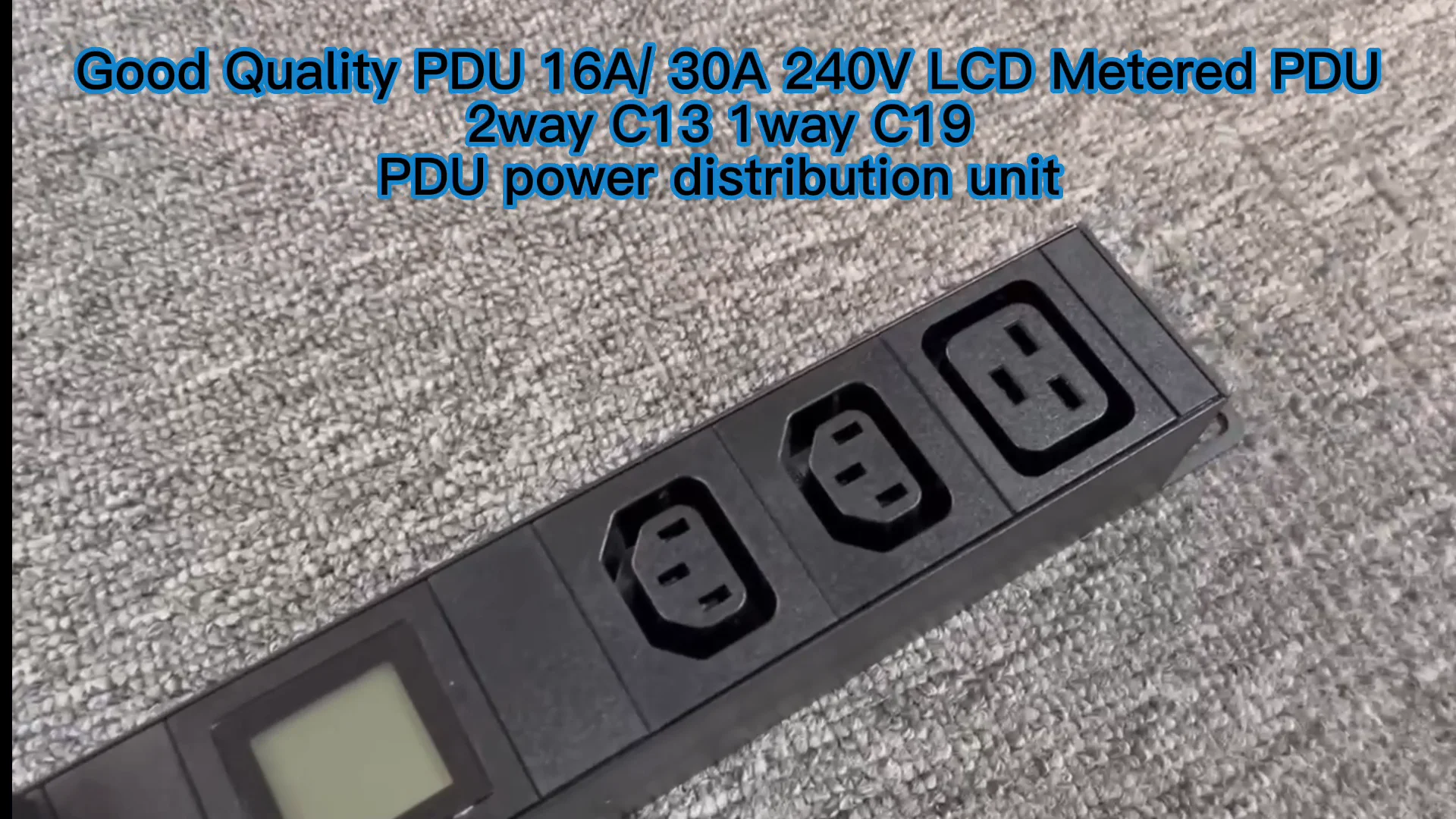 China Good Quality Lcd Metered Pdu C13c19 Outlets 30a 240v Power ...