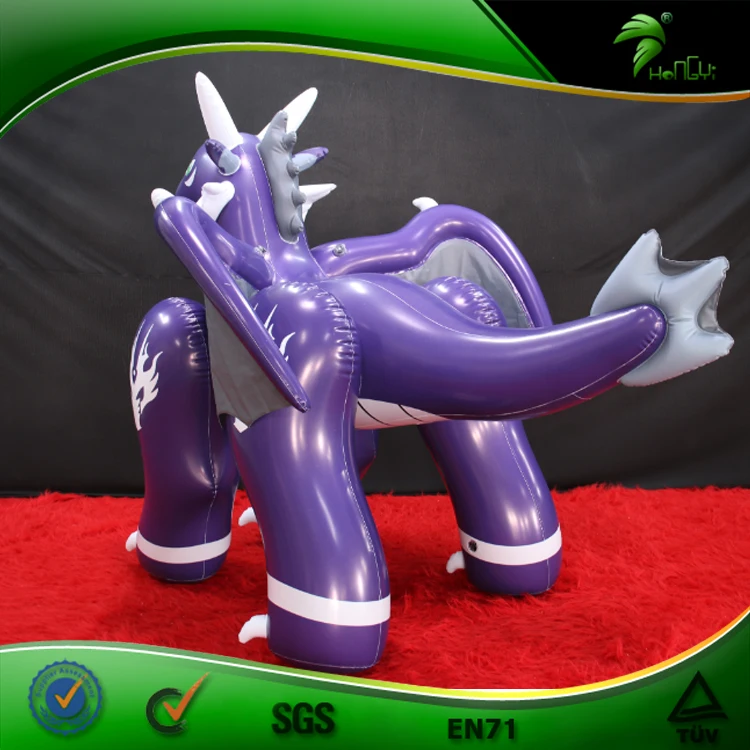 Giant Inflatable Purple Dragon Toy - Cute Balloon Animal