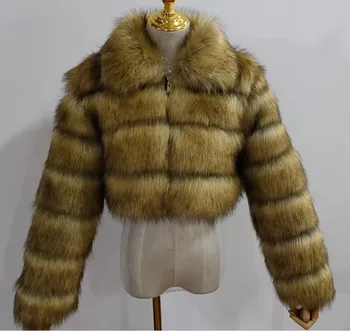Ready to ship S-8XL 26 COLORS luxury party faux fur jacket women's coats winter clothes for women