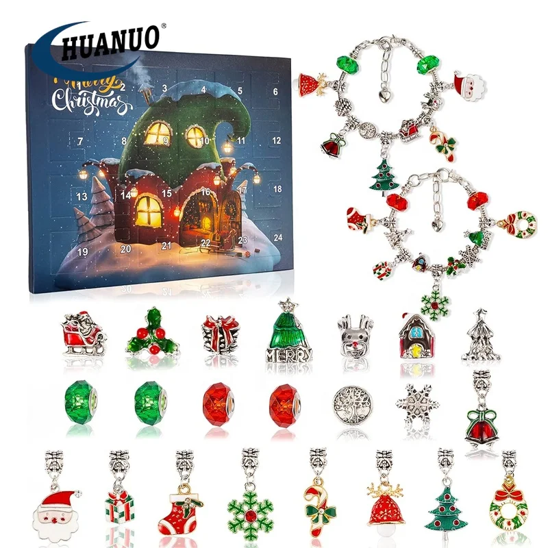 36 Braccialetti Natalizi a Scatto per Bambini, per Feste di