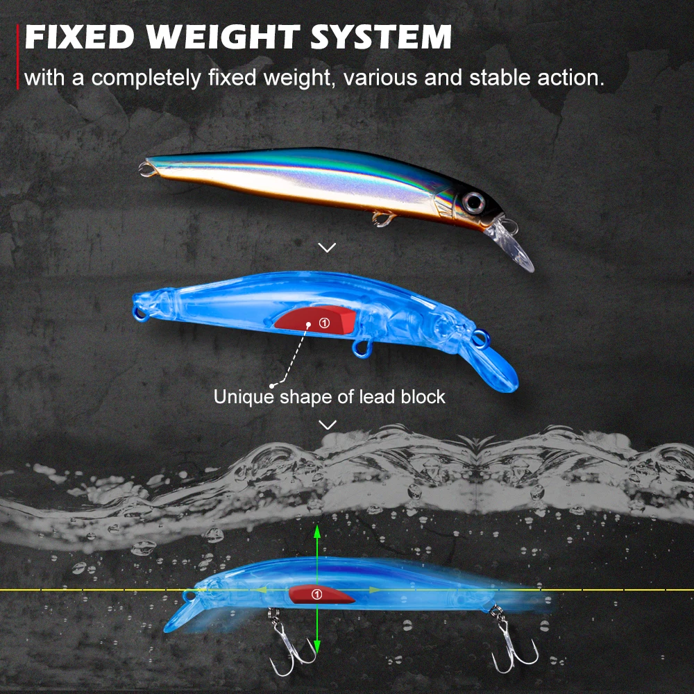 Bass Master Hot Sale Fishing Lure - Sinking Minnow Swimbait Bass Master Hot Sale Fishing Lure - Sinking Minnow Swimbait