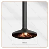 UFO - wood-burning fireplace-1000mm