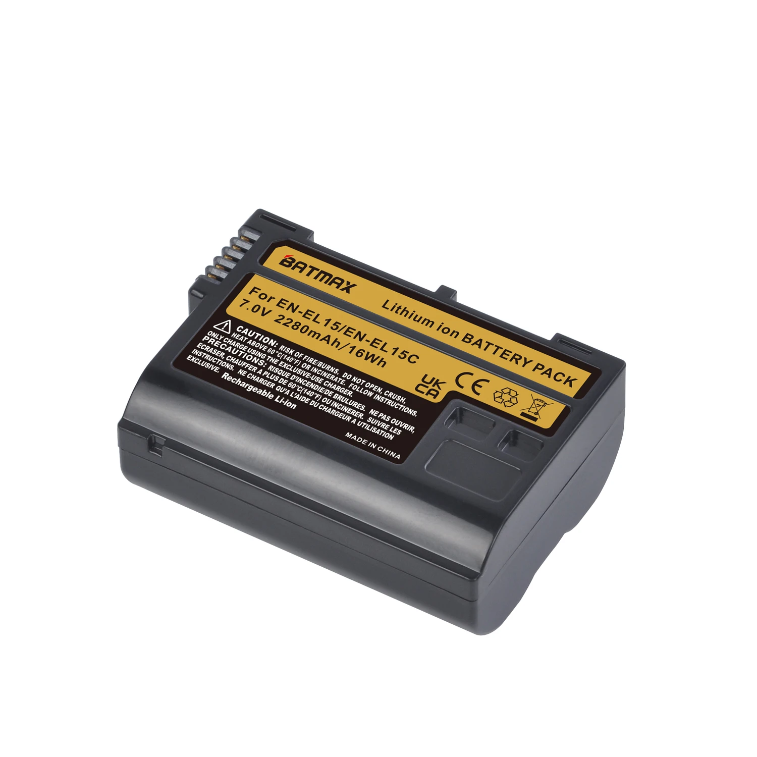 BATMAX 7V 2280mah EN-EL15C Battery for Nikon Cameras