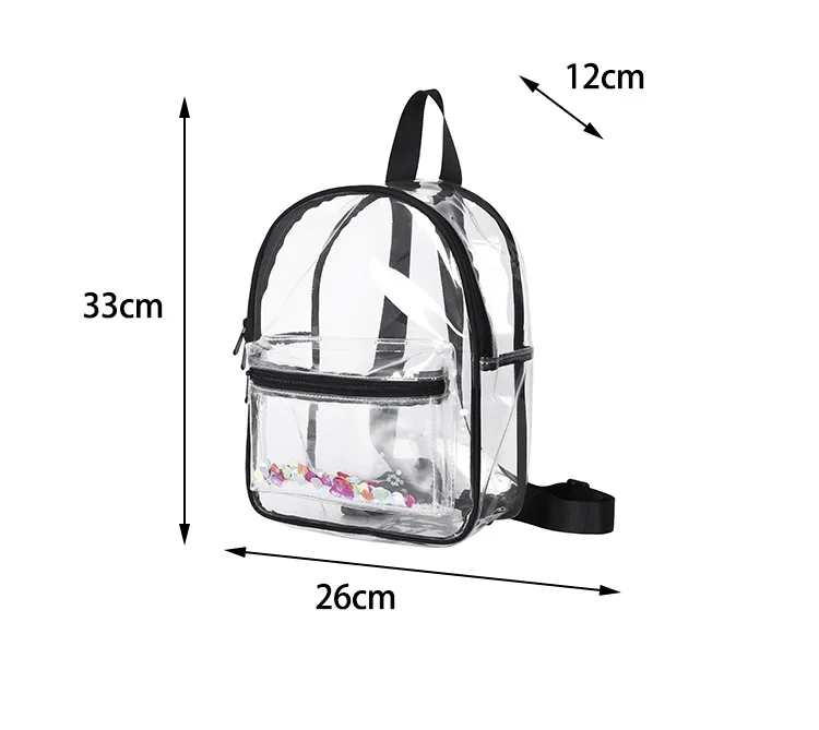 clear sequin backpack