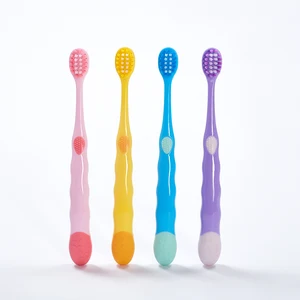 2026 Latest Children's Fun Soft Cartoon Pattern Toothbrush Biodegradable Disposable Plastic Hot Selling Item