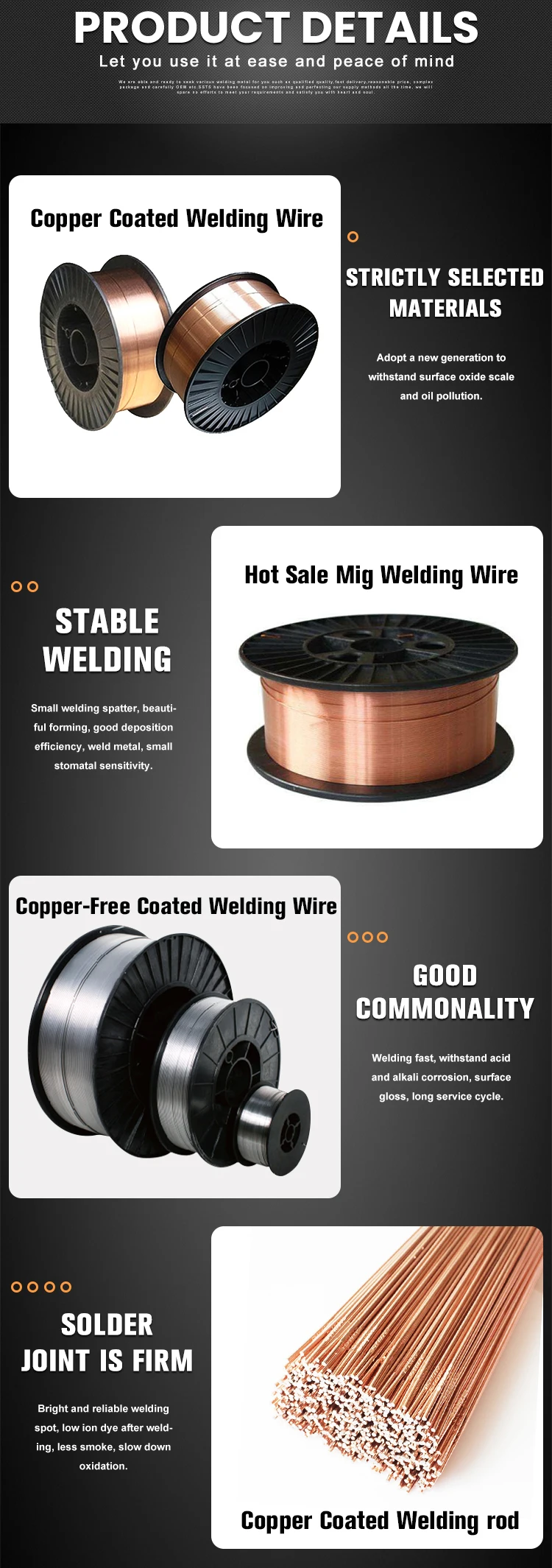 Er506 /er70s6 Co2 Welding Wire Price 0.8mm 0.9mm 1.0mm 1.2mm Mig