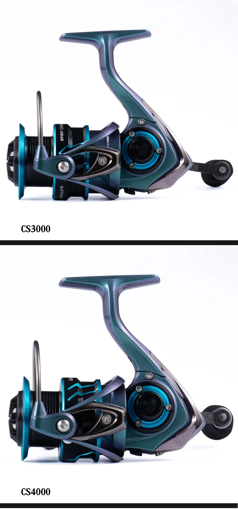 Lurekiller Carbon Spinning Reel SPIRIT CS 2000/2500/3000/4000 Egi Reel  Light Weight Saltwater/Fresh Water 10BB 12kgs Drag Power