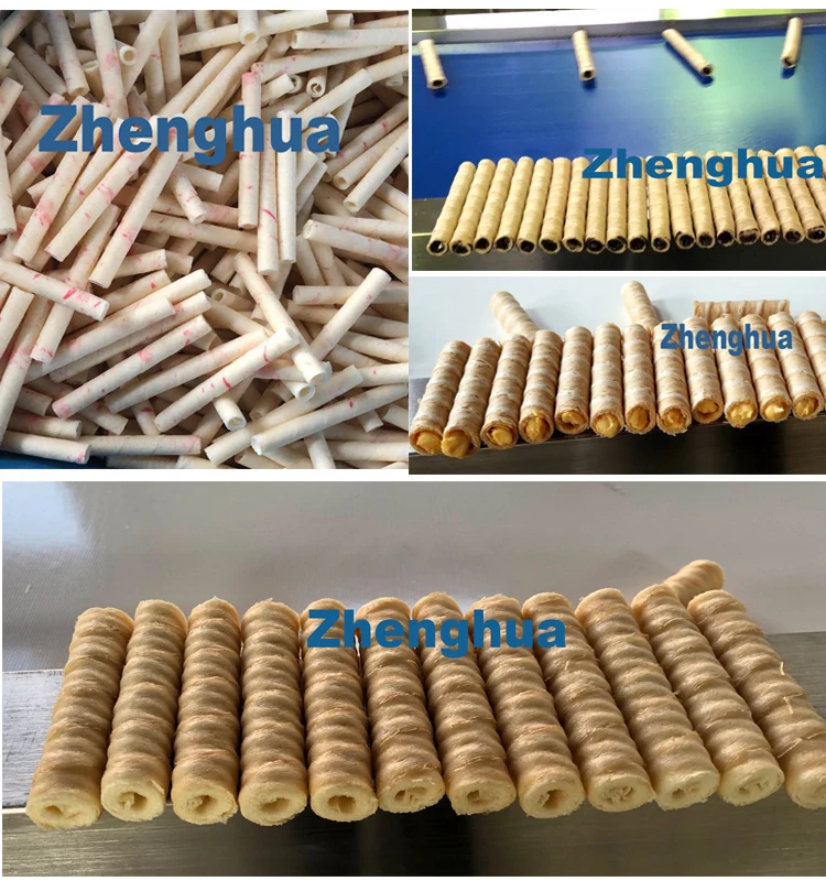 Long Service Latest Design Full Automatic Wafer Stick Production Line Egg Roll Making Machine